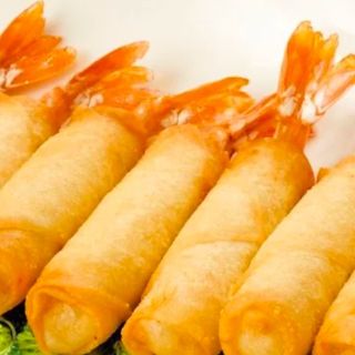 Tapa De Crujiente De Langostinos