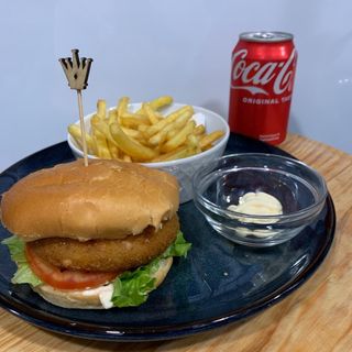 Smash Veggie Menu Batata fritas com Coca-Cola lata 33cl