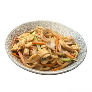 Yaki udon con ternera