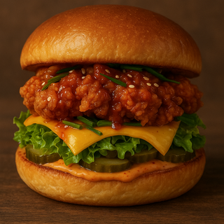 Chicken crispy burger combo