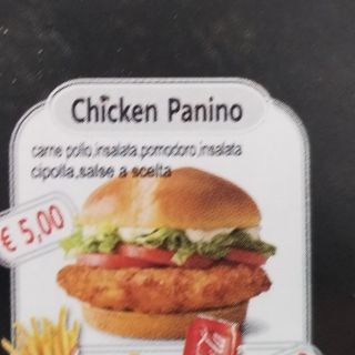 Menù chicken panino