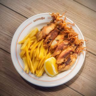 Chipirones Fritos Con Patatas