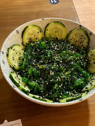 Ensalada De Goma Wakame Y Pepino