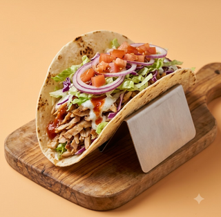 Tacos con pollo kebab