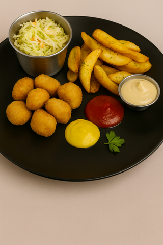 Ciupercute pane cu garnitura la alegere 600g