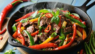 Tigaie picantă de vită