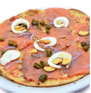 36. Pizza Salmon Ahumado