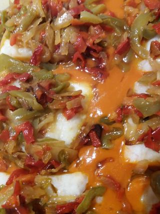 Bacalao con piperrada