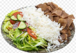 Plato Kebab Con Arroz