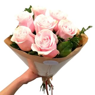 Bouquet 7 Rosas Cor-de-Rosa