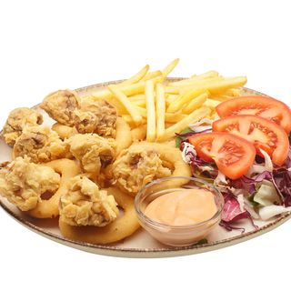 Inele de ceapa si ciuperci pane 400g