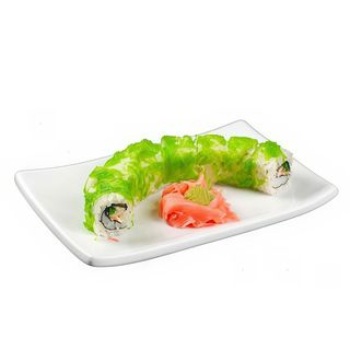 Uramaki Volador California Salmón Y Hueva Verde Pez (8 Pzs.)