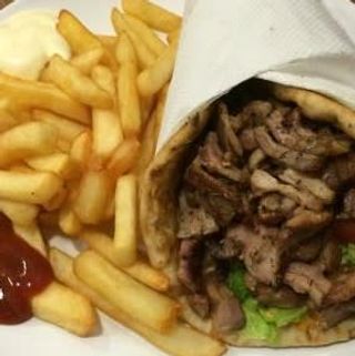 Menú Kebab sólo carne ( sin verduras)