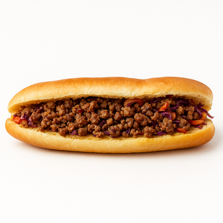 Ground meat sandwich