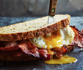 Bacon and egg toast/sandwich