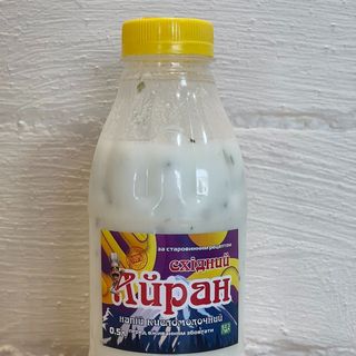Айран класичний власного приготування 0,5  з зеленью ( без огірків )