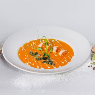 Крем-суп гарбузовий  з креветками (270г)