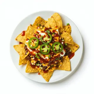 Nachos con jalapeños