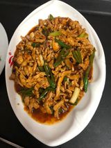 Shredded Chicken With Chinese Bean Black Sauce And Green Pepper