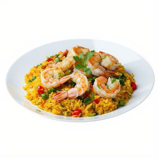 Arroz Al Curry Y Gambas