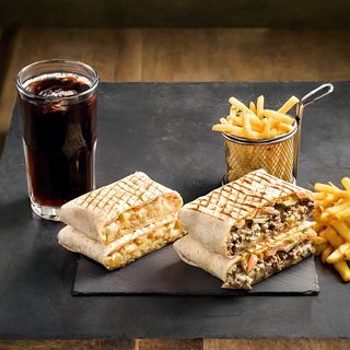 Taco poulet avec frit