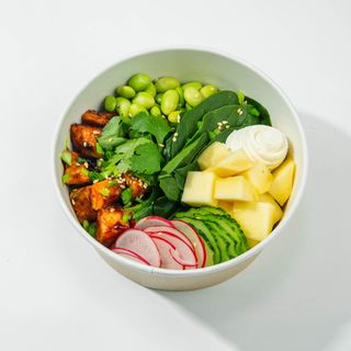 Боул с Лососем в соусе унаги