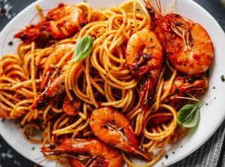 Pasta Con Camarones (350 G.)