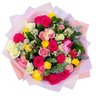 Yellow - Pink + Eucalyptus