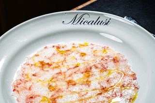 Carpaccio di gamberi rossi