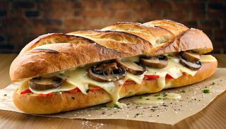 PANINO FUNGHI E FORMAGGIO