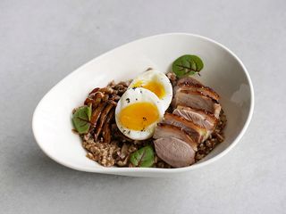 Гречото з індичкою хойсін та яйцем (250г)