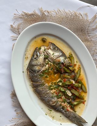 Сибас с каперсами