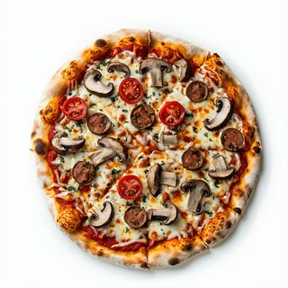 Funghi e salsiccia rossa senza lattosio