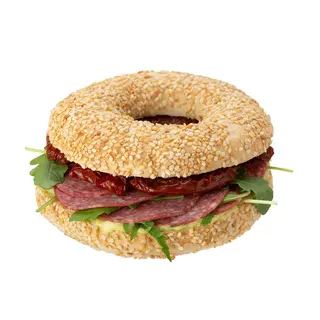 Bajgiel z salami