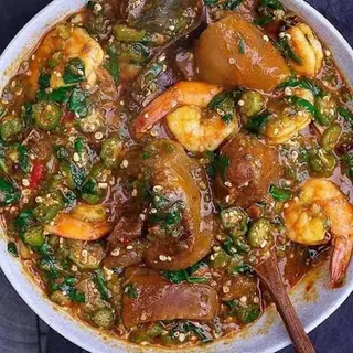 Veg okra & protein