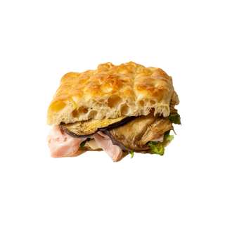 Porchetta, melanzane, pecorino e rucola