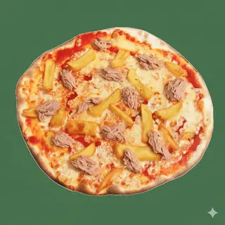 Pizza tonno e patate fritte