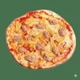 Pizza tonno e patate fritte