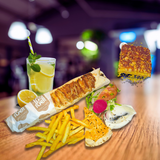 Sandwich Shawarma Poulet + Dessert + Limonade Libanaise