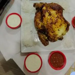 Pollo A Last Entero Con Arroz