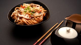 ატრია ბოსტნეულით ჯეკის სოუსით