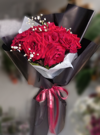 Bouquet  15 Fleurs Rouges