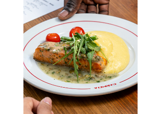 Salmon a la menier