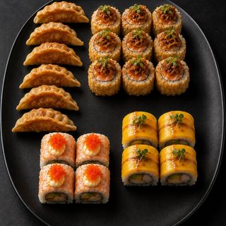 Combo Kioto 17 pzs mas 6 Gyozas de Pollo fritas
