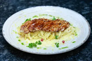 Паста с филе курицы