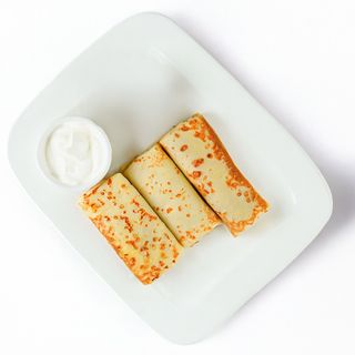 Блины с творогом