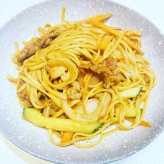 tallarines con ternera