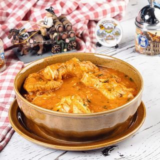 ქათმის ჩახოხბილი ცოცხალ პომიდორში (ქათამი 1.500)