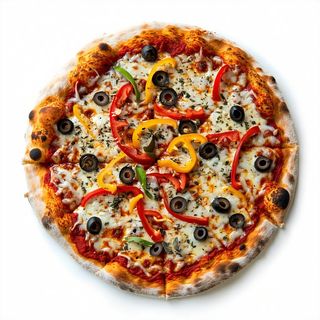 Peperoni, acciughe e olive