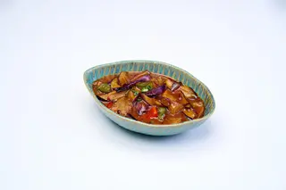 Manzo saltato con melanzane cinesi